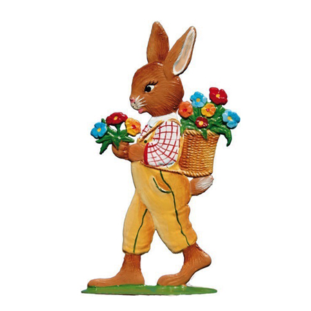 Rabbit Boy - standing pewter ornament