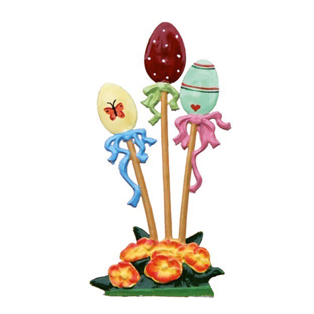 Easter Eggs - standing pewter ornament