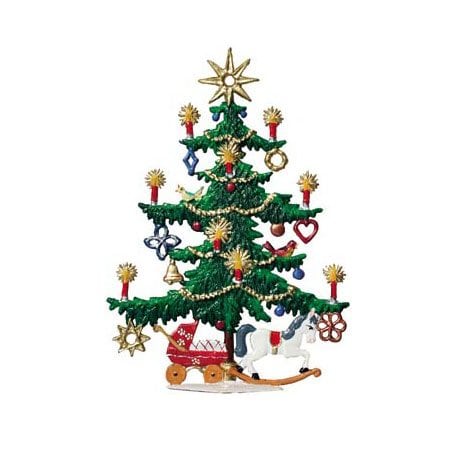 Christmas tree with star and toys