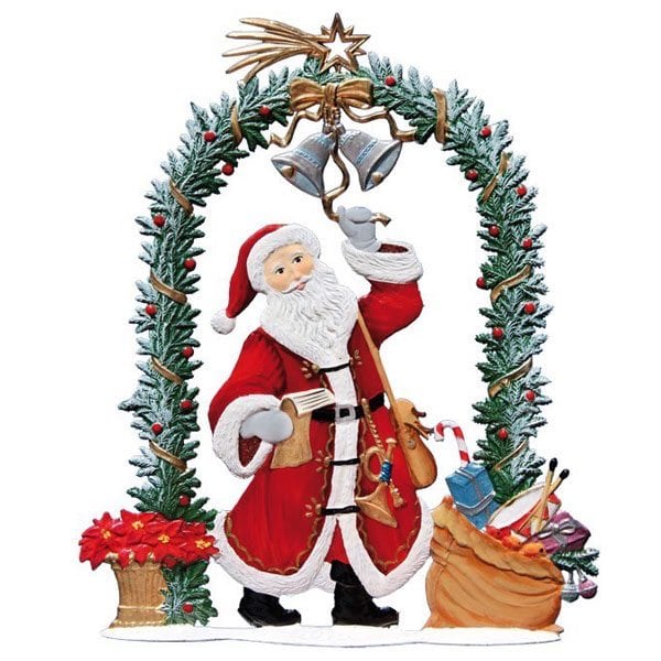 Nikolaus am Weihnachtstor – stehende Zinnfigur