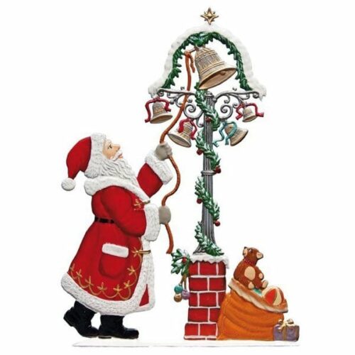 Santa "Sounds of Christmas" – standing pewter ornament