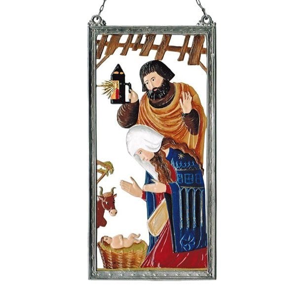 Ottobeurer Nativity – hanging pewter ornament
