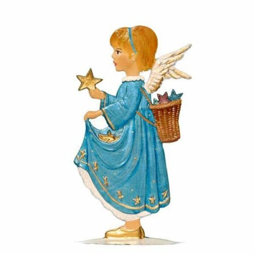 Angel with star money – standing pewter ornament