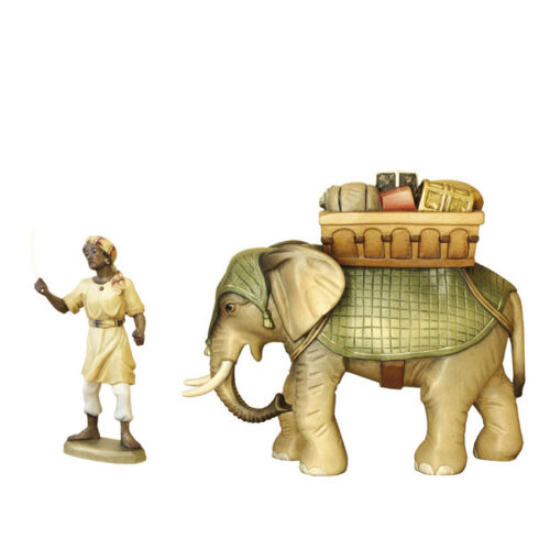 ANRI - Elephant and Guide - Karl Kuolt  Nativity