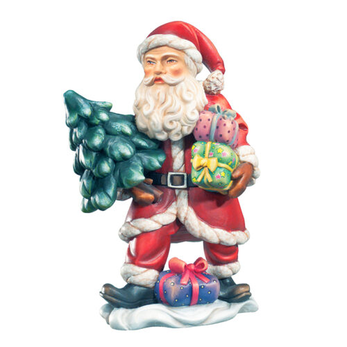 Santa with Gifts- hanging Christmas Ornament