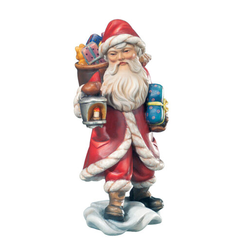 Santa with Lantern - hanging Christmas Ornament