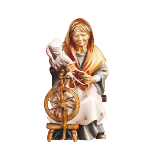 Shepherdess with Spinning Wheel - Shepherds Nativity