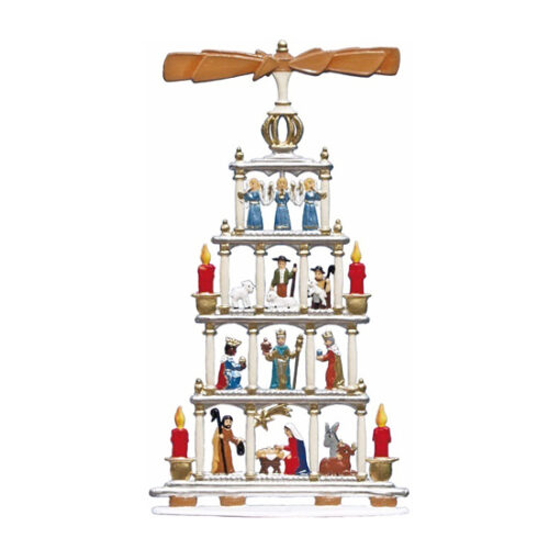 Weihnachtspyramide  – stehende Zinnfigur