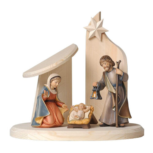 Nativity Scene with Barn and Star mini