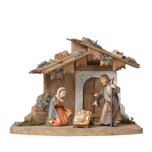 Holy Family in barn mini