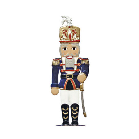 Nutcracker – standing Christmas Pewter Ornament Nutcracker – standing Christmas Pewter Ornament