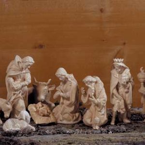 ANRI - Walter Bacher nativity Set plain wood