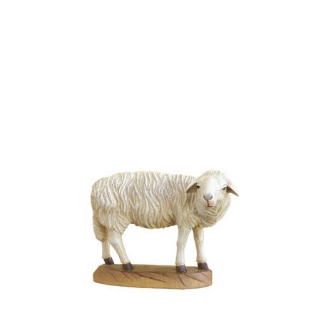 ANRI - Sheep looking - Karl Kuolt nativity Linden wood
