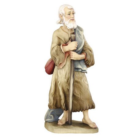 ANRI - Shepherd with cane and bag - Ulrich Bernardi nativity