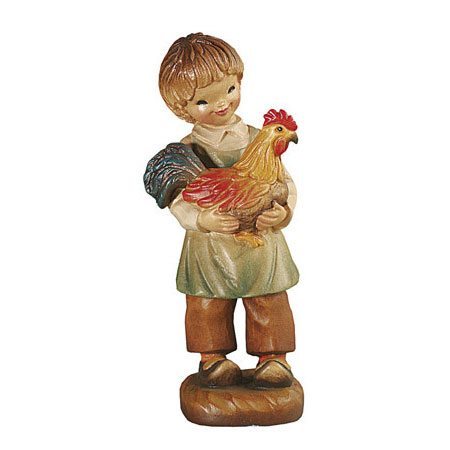 ANRI - Boy with rooster - Juan Ferrandiz nativity