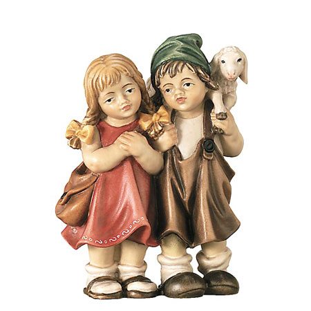 Royal nativity - Children with lamb
