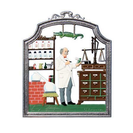 Pharmacist - hanging pewter ornament