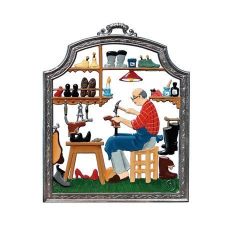 Shoemaker - hanging pewter ornament