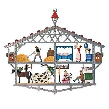Bauernhaus - hängendes Zinnbild