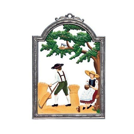 Town Musicians of Bremen - hanging pewter ornament