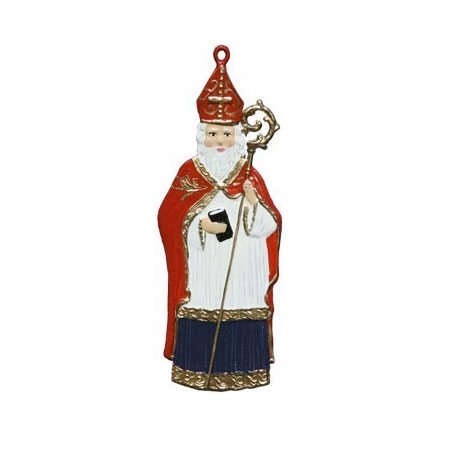 Saint Nicholas - hanging pewter ornament