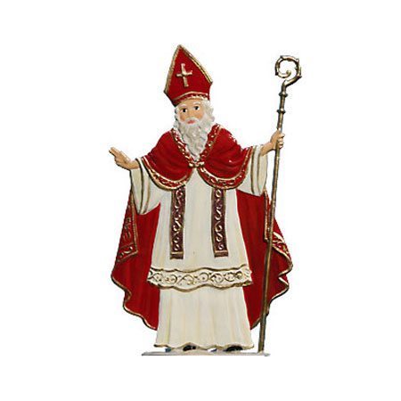 Saint Nicholas - standing pewter ornament