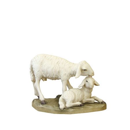 ANRI - Sheep with lamb - Ulrich Bernardi nativity - Cecconi