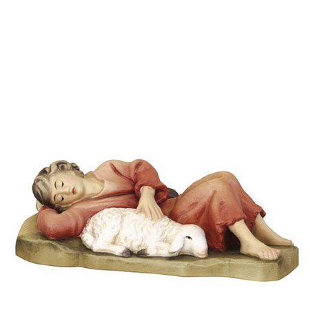 ANRI - Shepherd lying with sheep - Ulrich Bernardi nativity - Cecconi