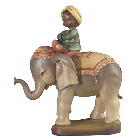 ANRI - Elephant with rider - Juan Ferrandiz nativity - Cecconi